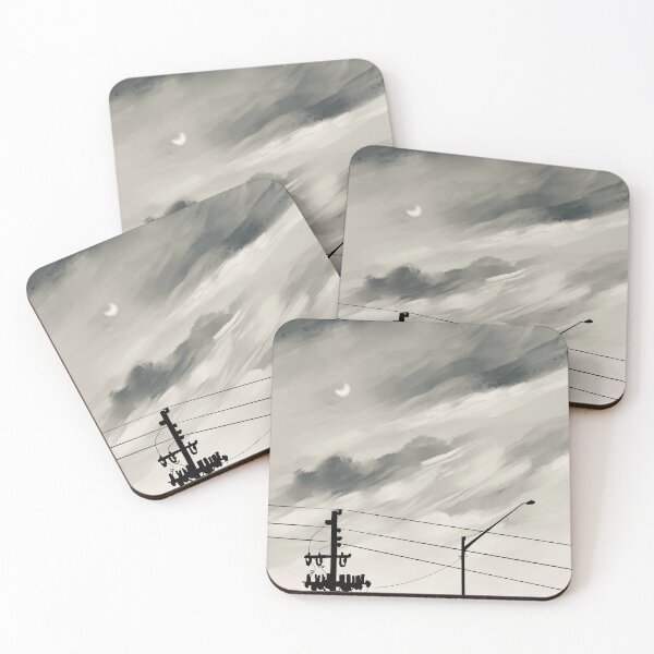 Item preview, Sepia Sunset with Telephone Wires designed and sold by sabelsstudio.