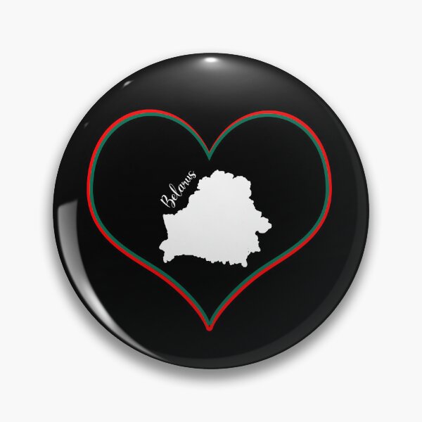 Item preview, Black heart map of Belarus designed and sold by Astralia.
