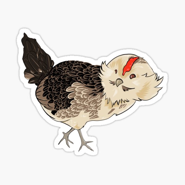 Chibi Sparta The Barbu d'Anvers Hen Sticker