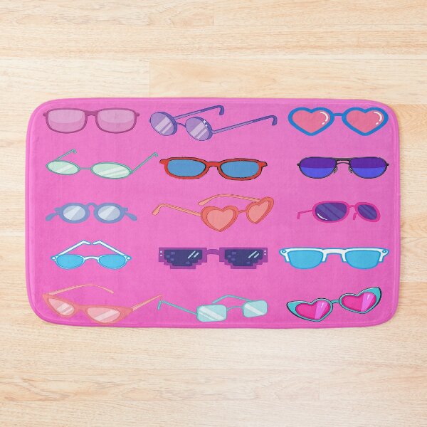 Item preview, Pretty Sunglasses On Pink Background Design designed and sold by debmund.