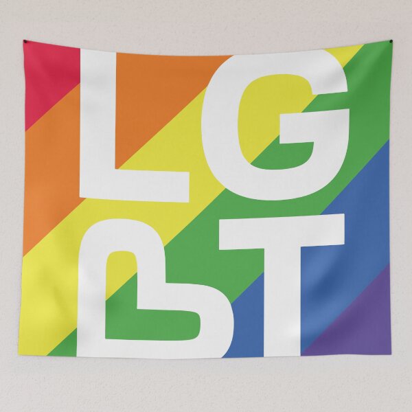 Item preview, LGBT Minimalist Heart Flag - Gay Pride Rainbow designed and sold by LGBTIQ.