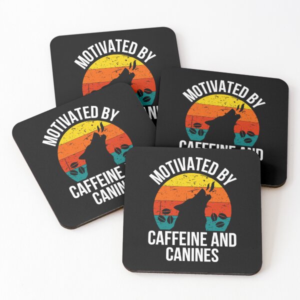 Item preview, Motivated by Caffeine and Canines - Coffee And Dog Lovers  designed and sold by chetan786.