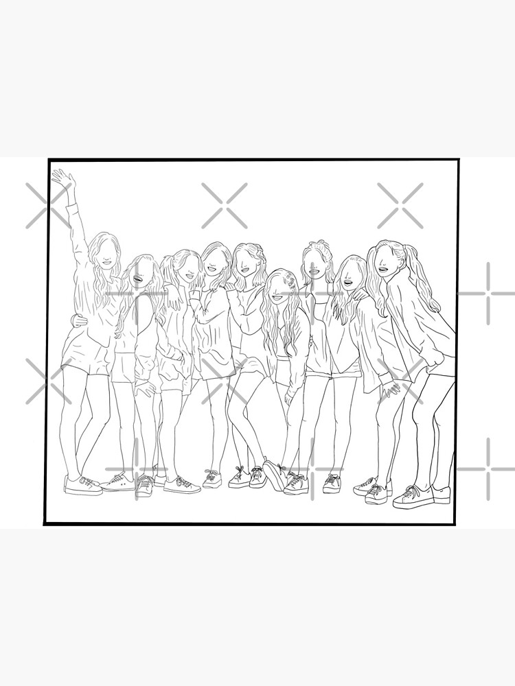 How to draw Twice Band Logo 