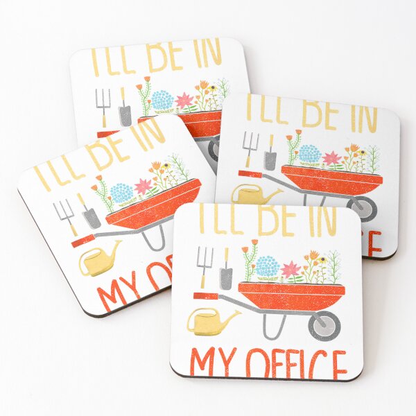 Item preview, I_ll Be In My Office Garden Funny Distressed Gardening  designed and sold by aaronfields.