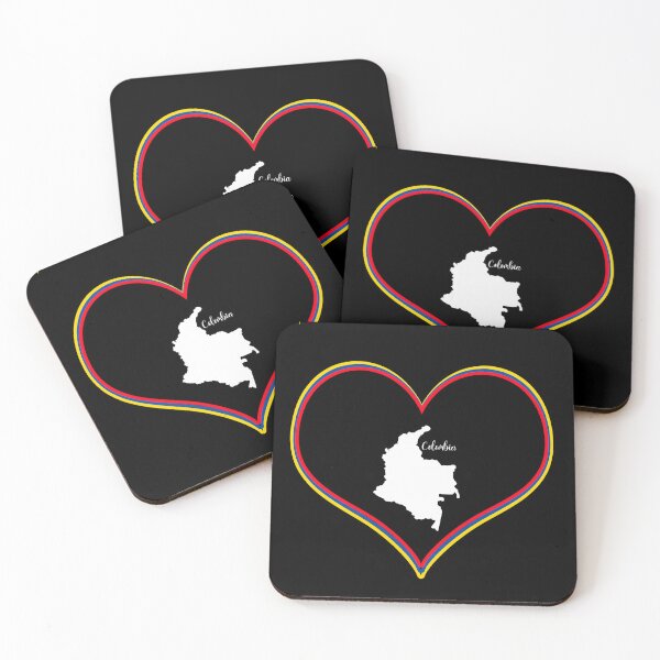 Item preview, Black heart map Colombia designed and sold by Astralia.