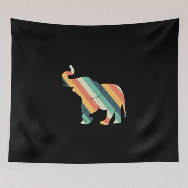Item preview, Vintage retro youthful style elephant designed and sold by CristaloHipp.