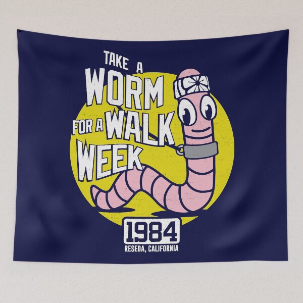 Item preview, Take A Worm For A Walk Week Karate Kid, Basic Novelty, Graphics Female Cotton Black, Good Idea designed and sold by HALLHOCLA.