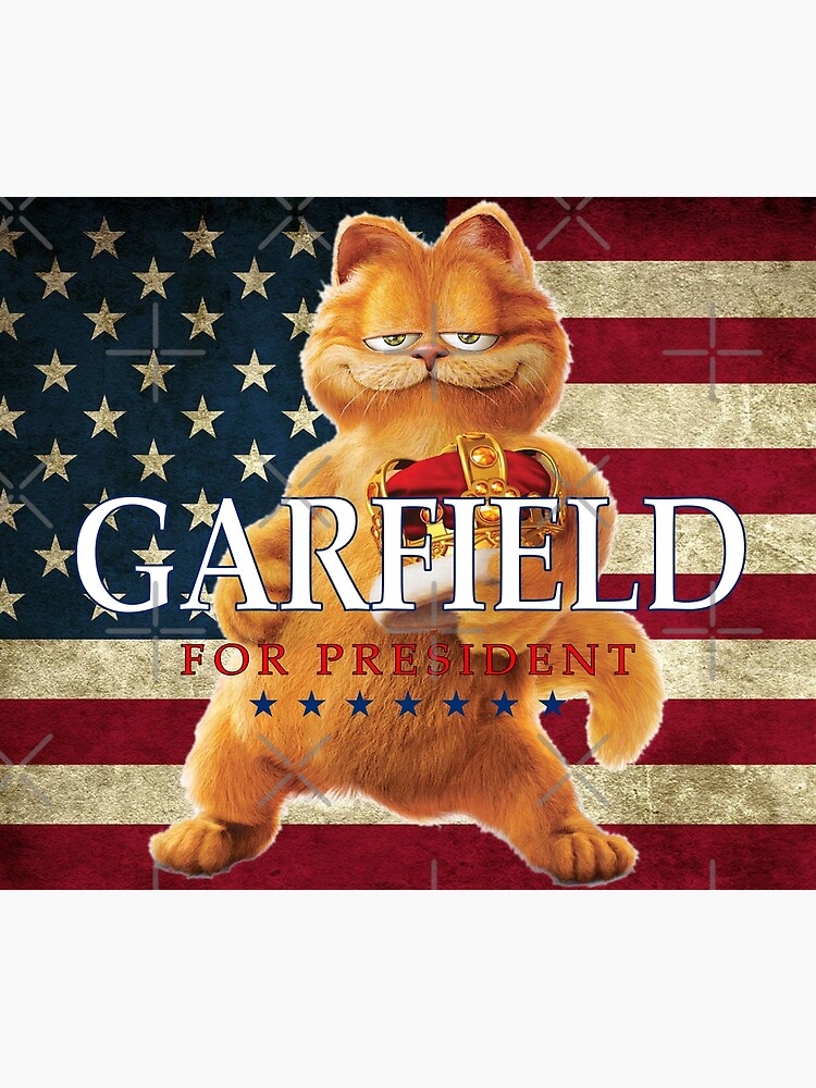 "Garfield For President 2024" Poster for Sale by LeeLeeMusicArt Redbubble