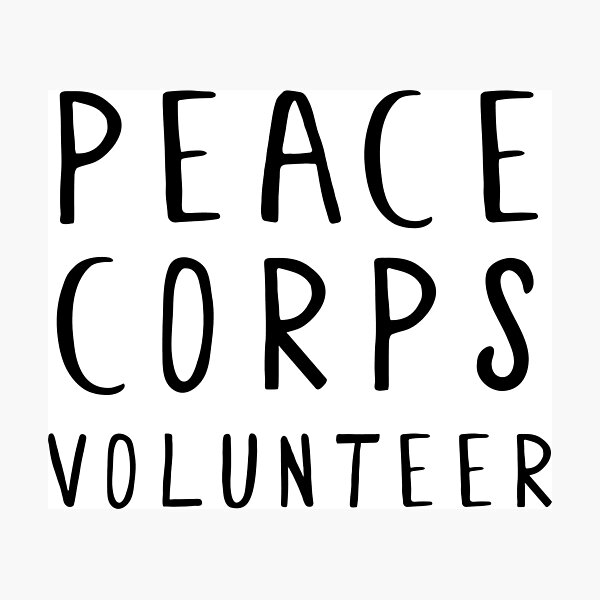 Item preview, Peace Corps Volunteer designed and sold by luggagestickers.