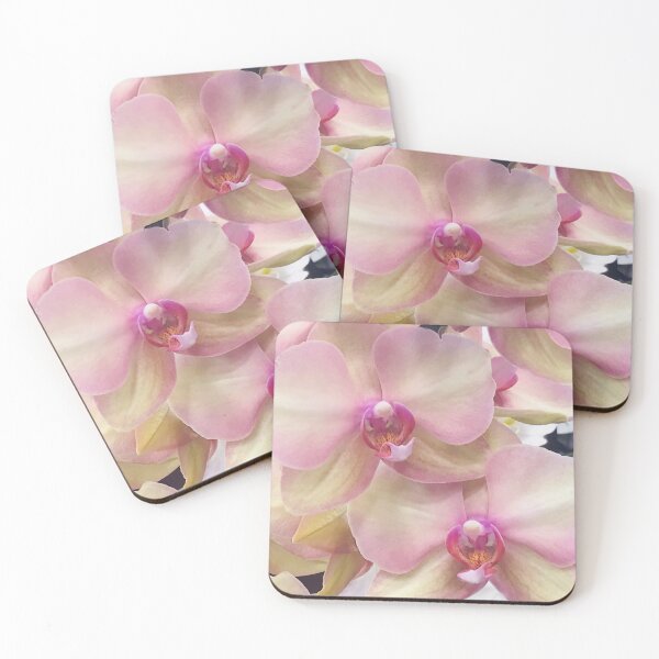 Item preview, Ivory-White And Pink Orchid Flowers Art Photo designed and sold by DEC02.