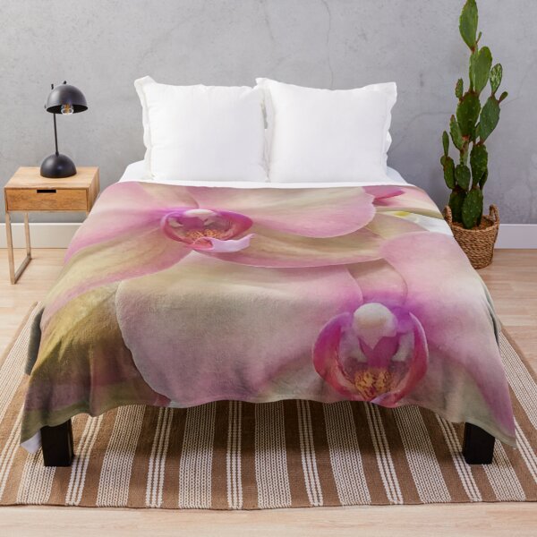 Item preview, Ivory-White And Pink Orchid Flowers Art Photo designed and sold by DEC02.