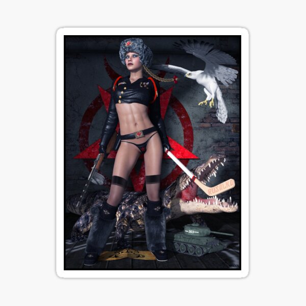 Russian Tank Witch Rusalka Sticker
