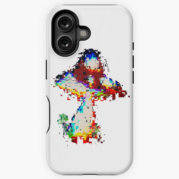 Vista previa del artículo con la obra «Champiñón defectuoso», diseñado y vendido por The Flickerbug.