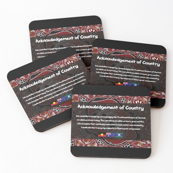 Item preview, Acknowledgement of Country - Authentic Aboriginal Art designed and sold by HogarthArts.