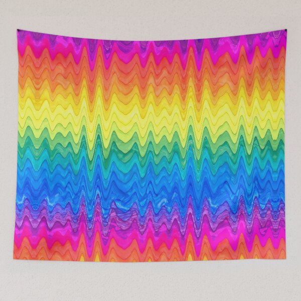 Item preview, Beautiful and Colorful Marbleized Rainbow Rake Design designed and sold by Tara Thralls.
