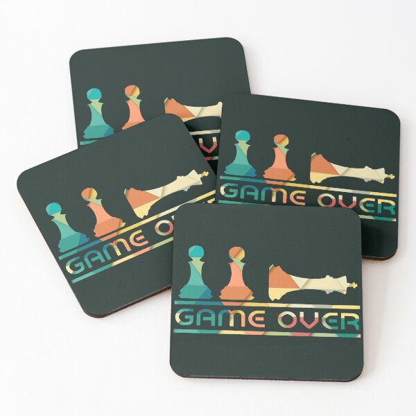 Item preview, Colored Triangular Pattern Chess Game Over designed and sold by RyanCaudell.