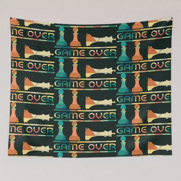 Item preview, Colored Triangular Pattern Chess Game Over designed and sold by RyanCaudell.
