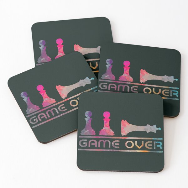 Item preview, Abstract Vibrant Colored Chess Game Over designed and sold by RyanCaudell.