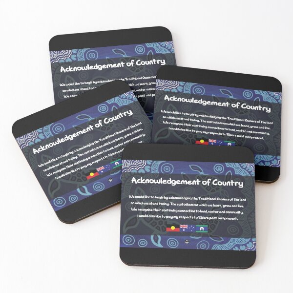 Item preview, Acknowledgement of Country - Authentic Aboriginal Art designed and sold by HogarthArts.