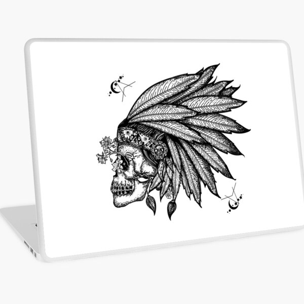 Indian skull Laptop Skin