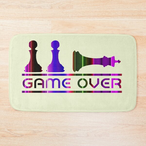 Item preview, Bad TV Reception Glitch Colored Chess Game Over designed and sold by RyanCaudell.