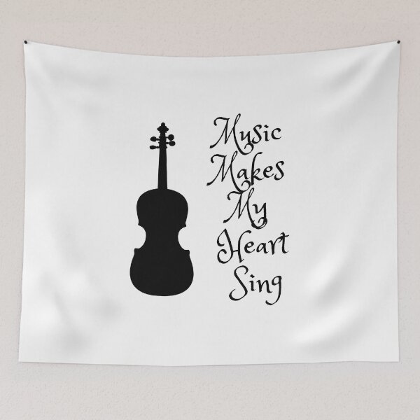 Item preview, Music Makes My Heart Sing Violin designed and sold by debjaynedesign.