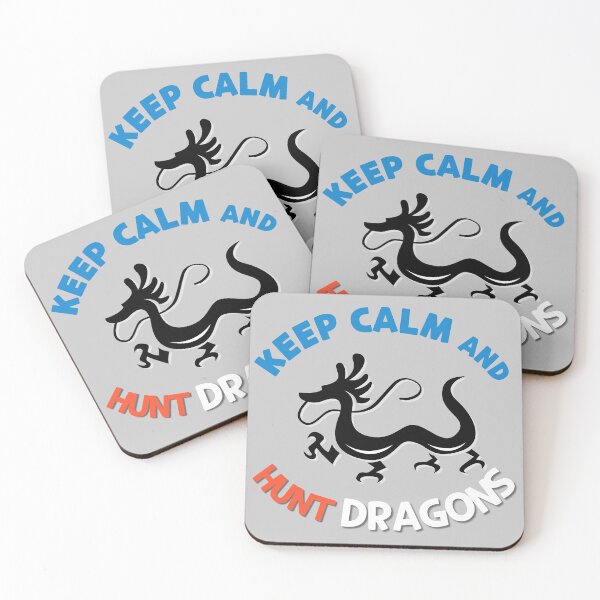 Item preview, keep calm and hunt dragons designed and sold by daddy-Lee.