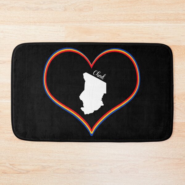 Item preview, Black heart map Chad designed and sold by Astralia.