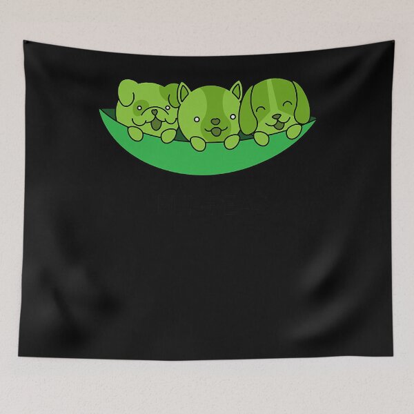 Item preview, Pup-peas Design with peas disguised as puppies in a shell designed and sold by rileyamiy.