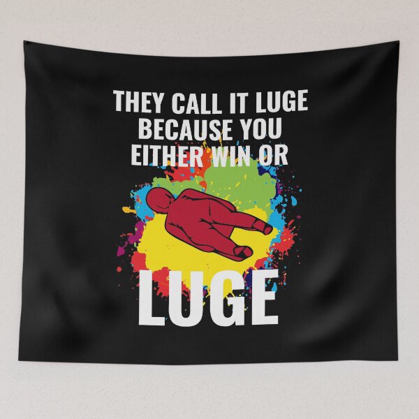 Item preview, Luge Sledding Sledge Race Extreme Winter Sports designed and sold by TastefulTees.