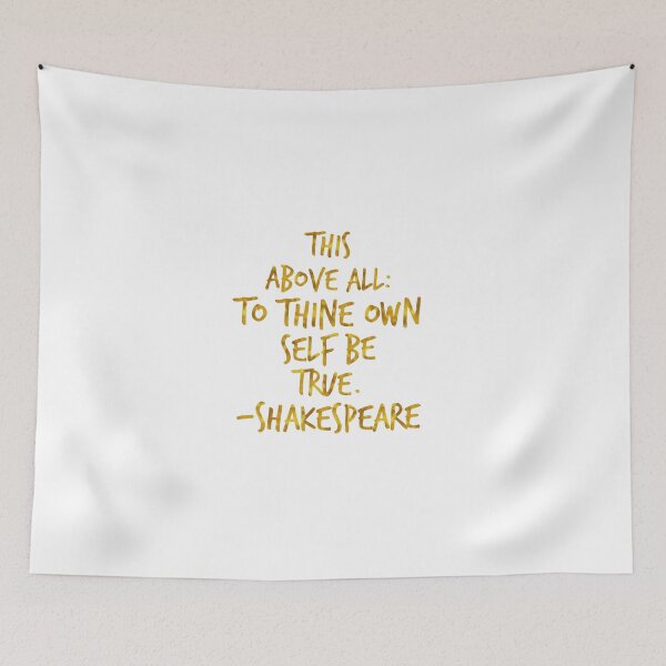 Item preview, Cita Motivacional de Shakespeare Lámina Faux de Oro designed and sold by SilverSpiral.