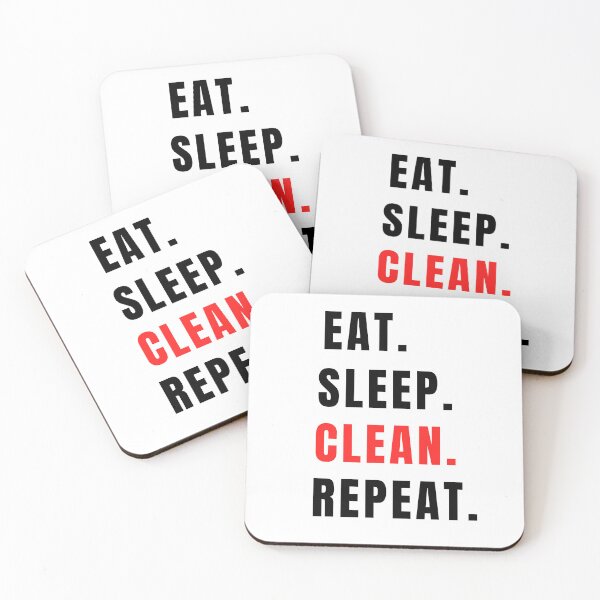 Item preview, Eat. Sleep. Clean, Repeat. designed and sold by LadyViry.