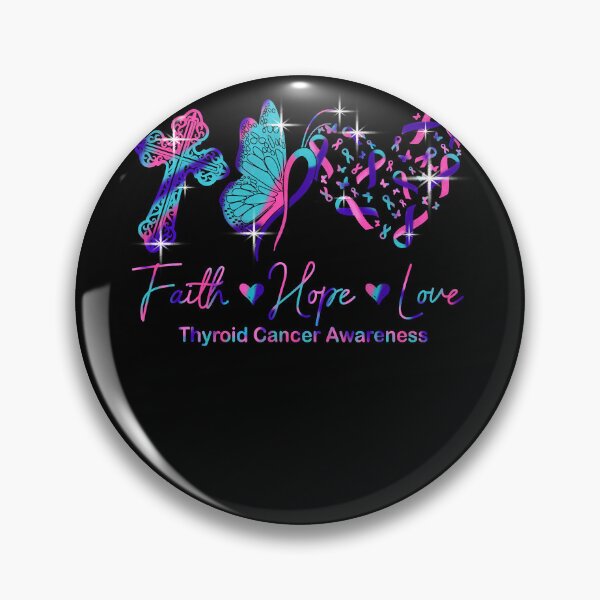 Item preview, Faith Hope Love Ribbon Thyroid Cancer Awareness designed and sold by rileyamiy.