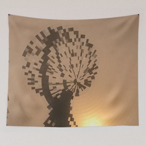 Item preview, Pixel Art North Cape Globe Midnightsun Orange designed and sold by nnprintdesign.
