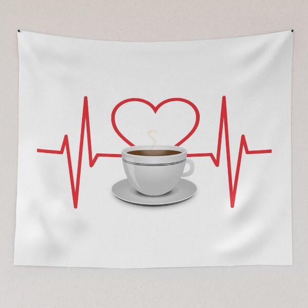 Item preview, Heartline Coffee (I LOVE COFFEE) designed and sold by BrandoCafe.