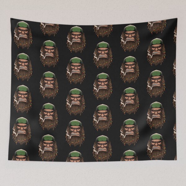 Item preview, Reggae Bigfoot smoking Weed design-gift for adults designed and sold by BRtisticDesigns.
