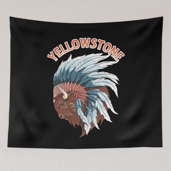 Item preview, American Bison - Buffalo Face - Yellowstone designed and sold by TMBTM.