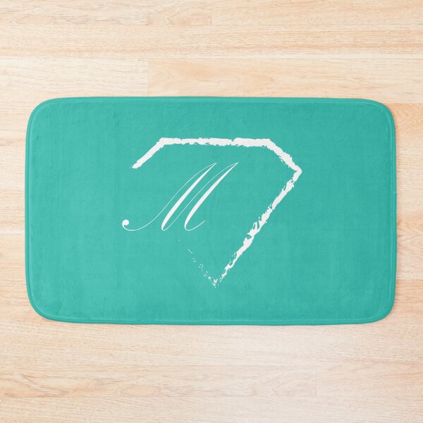 Item preview, M letter monogram initial diamond white designed and sold by mixtape80.