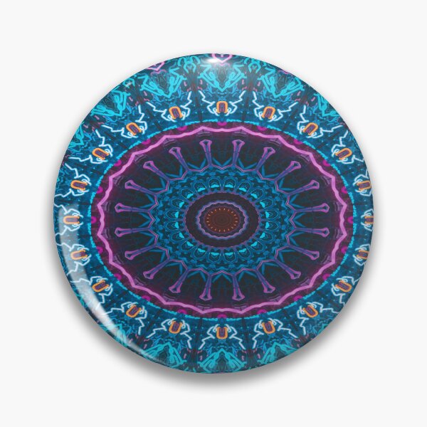 Item preview, Neon Blue Pink and Orange Mandala designed and sold by Thsid.