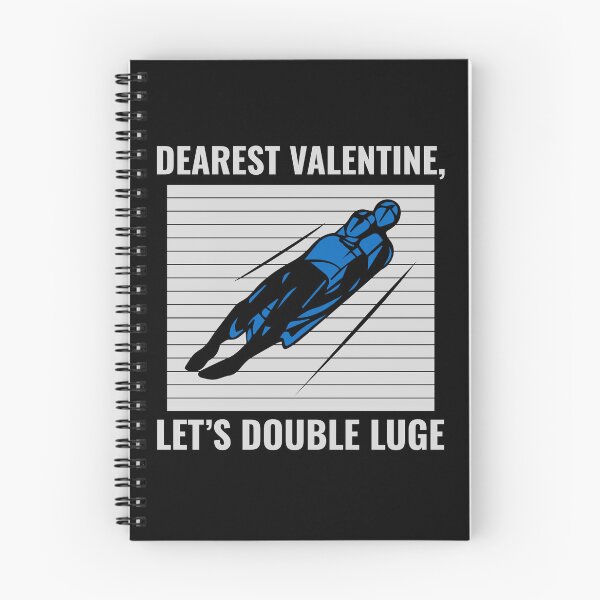 Item preview, Luge Sledding Sledge Race Extreme Sport Valentine designed and sold by TastefulTees.