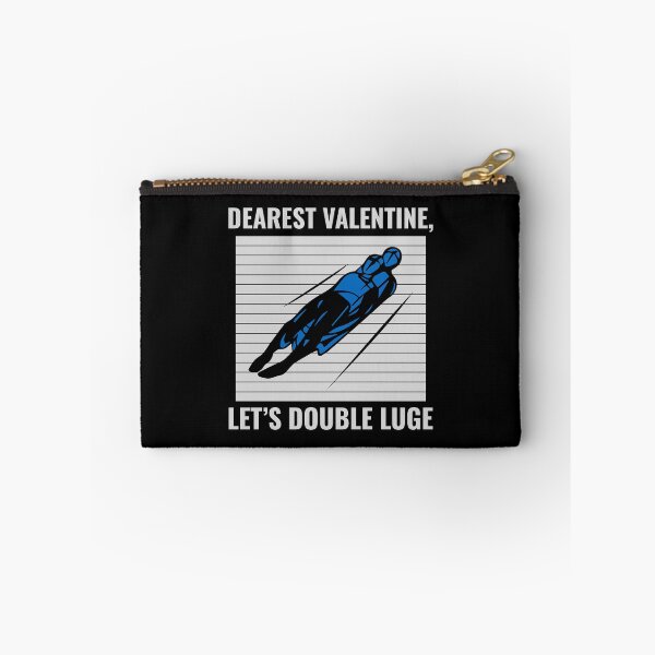 Item preview, Luge Sledding Sledge Race Extreme Sport Valentine designed and sold by TastefulTees.