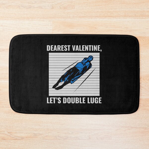 Item preview, Luge Sledding Sledge Race Extreme Sport Valentine designed and sold by TastefulTees.