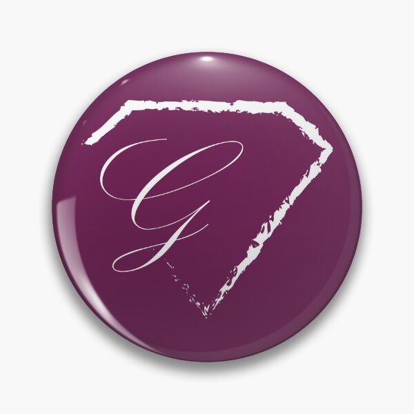 Item preview, G letter monogram initial diamond white designed and sold by mixtape80.