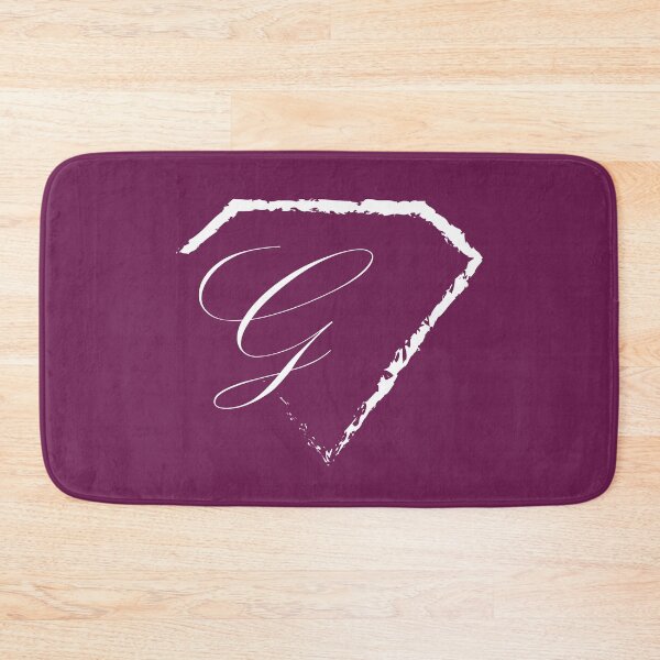 Item preview, G letter monogram initial diamond white designed and sold by mixtape80.