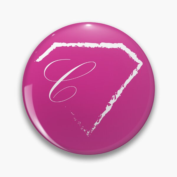 Item preview, C letter monogram initial diamond white designed and sold by mixtape80.