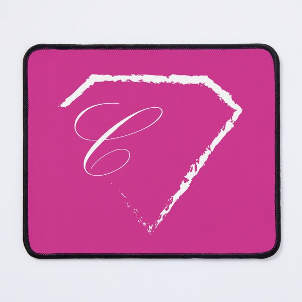 Item preview, C letter monogram initial diamond white designed and sold by mixtape80.
