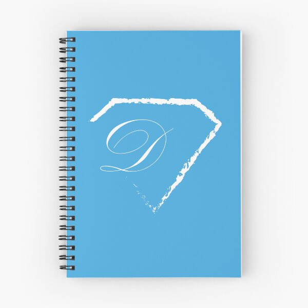 Item preview, D letter monogram initial diamond white designed and sold by mixtape80.