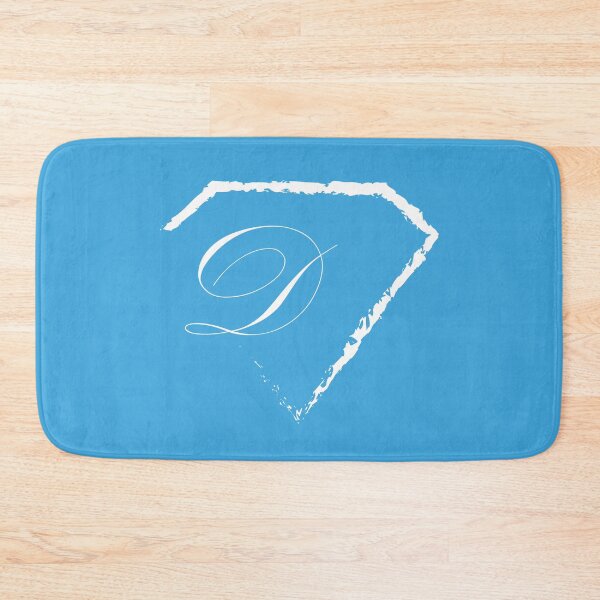 Item preview, D letter monogram initial diamond white designed and sold by mixtape80.