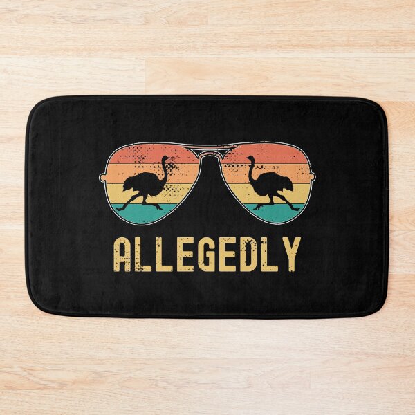 Item preview, Allegedly Ostrich Funny Ostrich Bird Retro Vintage Farmer designed and sold by AugustBrees.