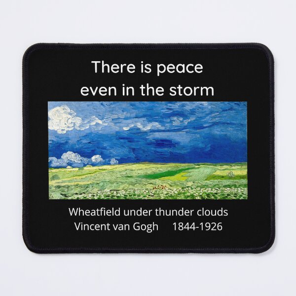 Item preview, Vincent van Gogh, Wheatfield under thunderclouds, 1890 (dark) designed and sold by Michael Dietrich.